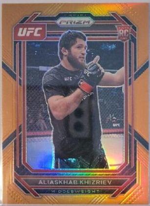 Aliaskhab Khizriev 2023 Panini Prizm UFC Base #141 Orange
