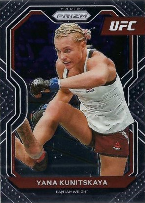 Yana Santos 2021 Panini Prizm UFC Base #83 White Sparkle