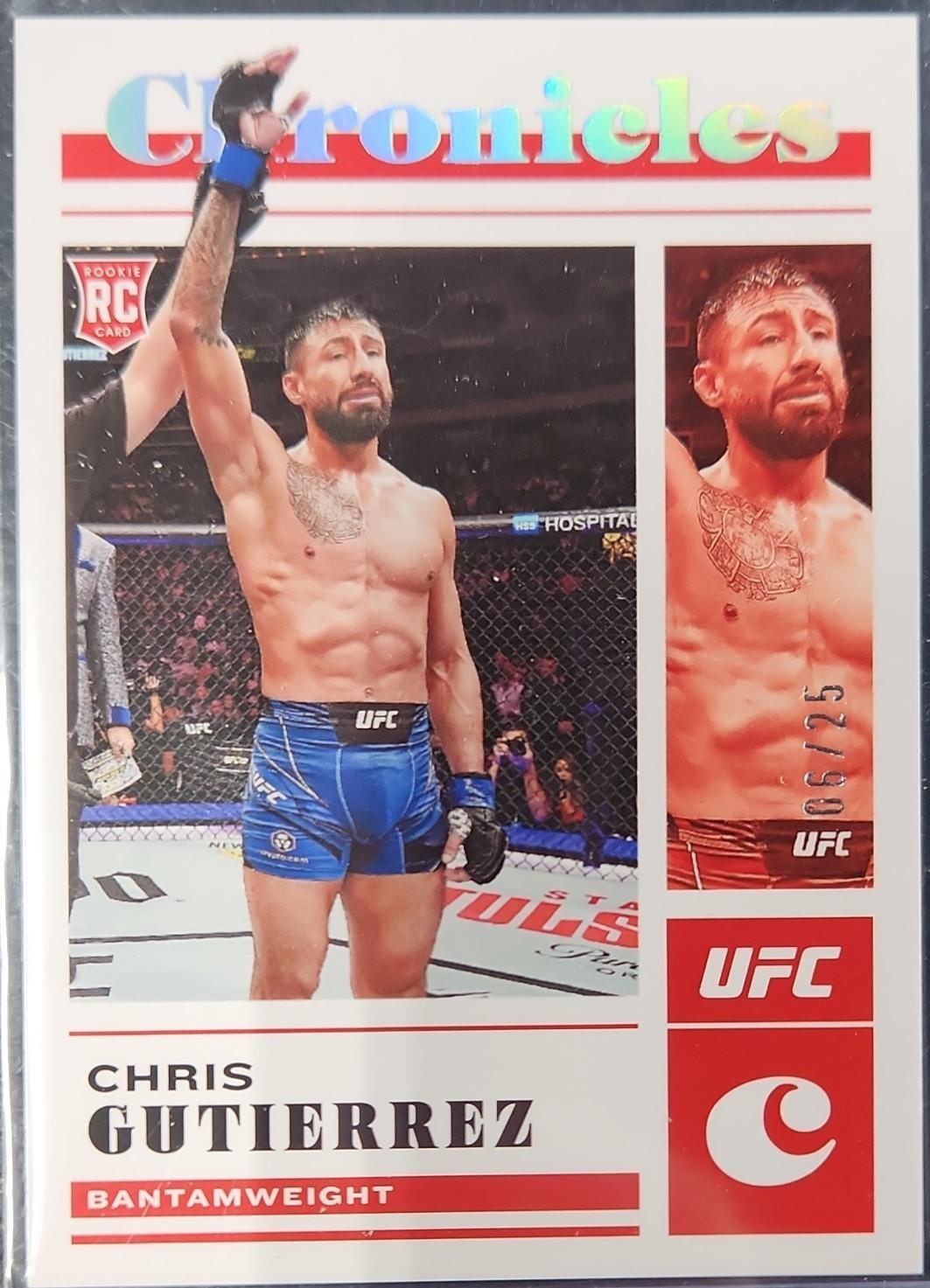 Chris Gutierrez 2023 Panini Chronicles UFC Base Chronicles #96 Silver