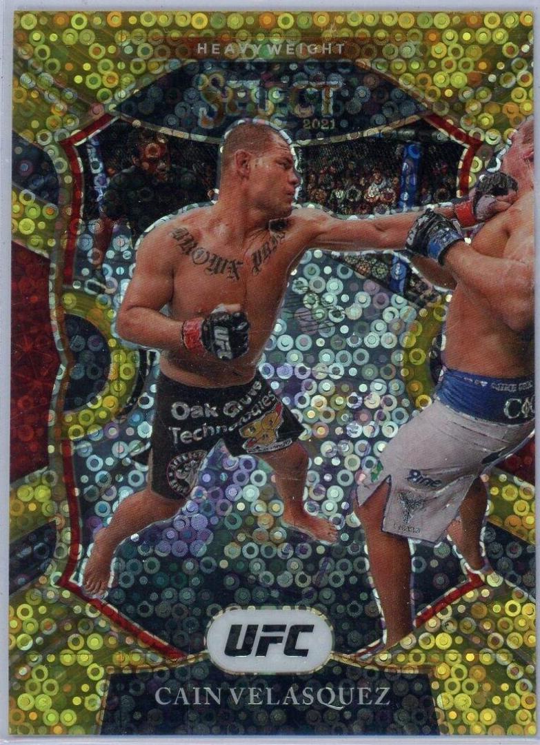 Cain Velasquez 2021 Panini Select UFC Concourse #28 Gold Disco