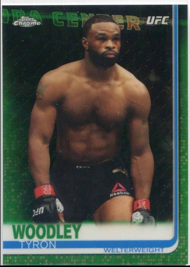 Tyron Woodley 2019 Topps Chrome UFC Base #61 Green