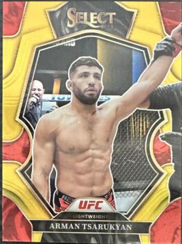 Arman Tsarukyan 2023 Panini Select UFC Premier Level #188 Gold