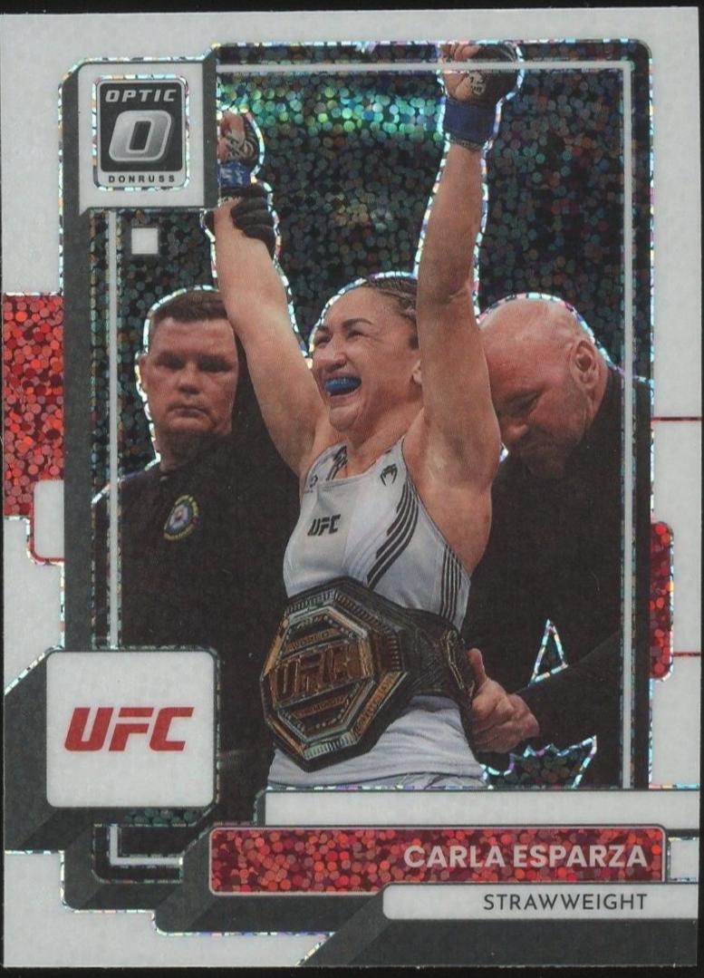 Carla Esparza 2023 Panini Donruss Optic UFC Base #18 White Sparkle