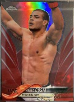 Paulo Costa 2018 Topps Chrome UFC Base #49 Red