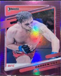 Darren Till 2022 Panini Donruss UFC Base #136 Purple Flood