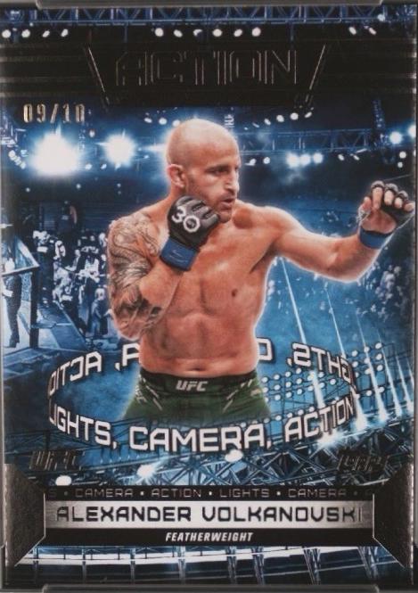 Alexander Volkanovski 2024 Topps Knockout UFC Action (Lights, Camera, Action) #ACT-15 Black