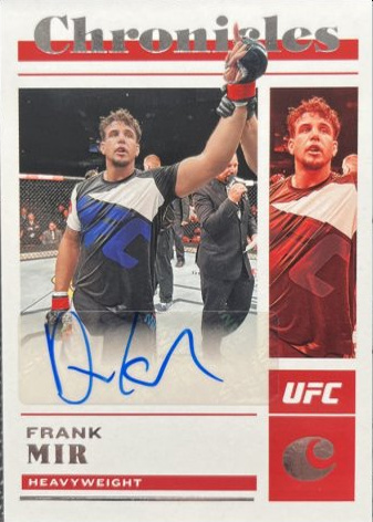 Frank Mir 2023 Panini Chronicles UFC Chronicles Signatures #12 Platinum
