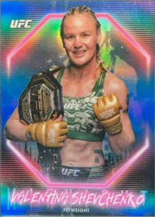 Valentina Shevchenko 2025 Topps Midnight UFC Base #83 Black Light