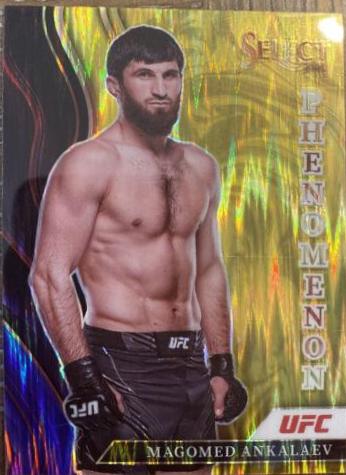 Magomed Ankalaev 2022 Panini Select UFC Phenomenon #1 Gold