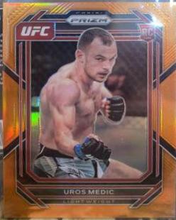 Uros Medic 2023 Panini Prizm UFC Base #158 Orange