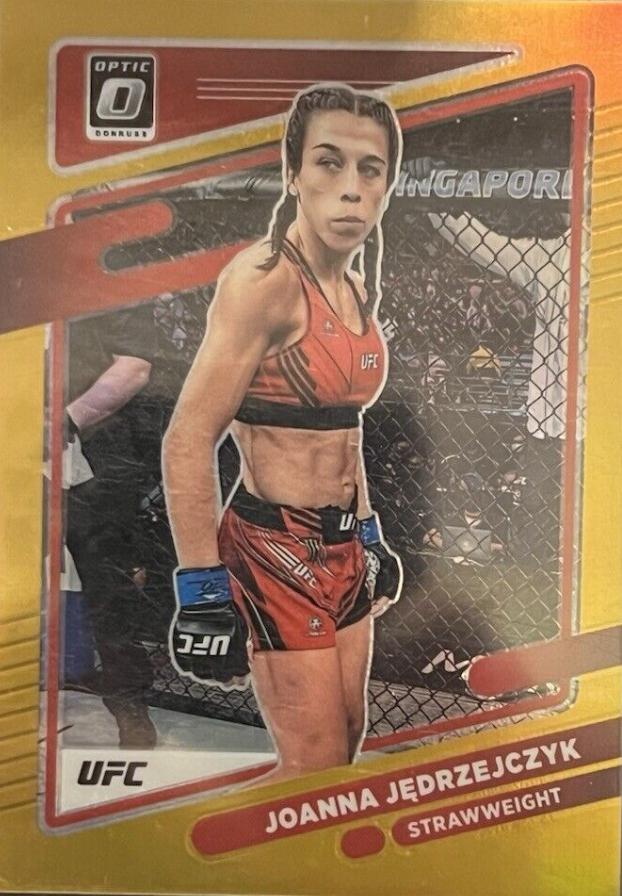 Joanna Jędrzejczyk 2022 Panini Donruss Optic UFC Base #87 Gold