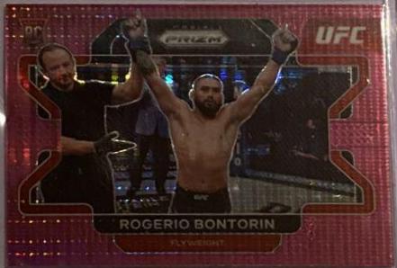 Rogerio Bontorin 2022 Panini Prizm UFC Base #30 Pink Pulsar