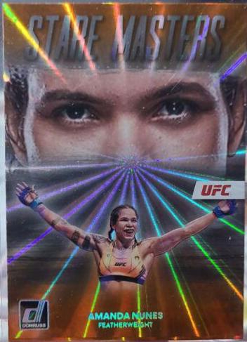 Amanda Nunes 2023 Panini Donruss UFC Base #146 Orange Laser