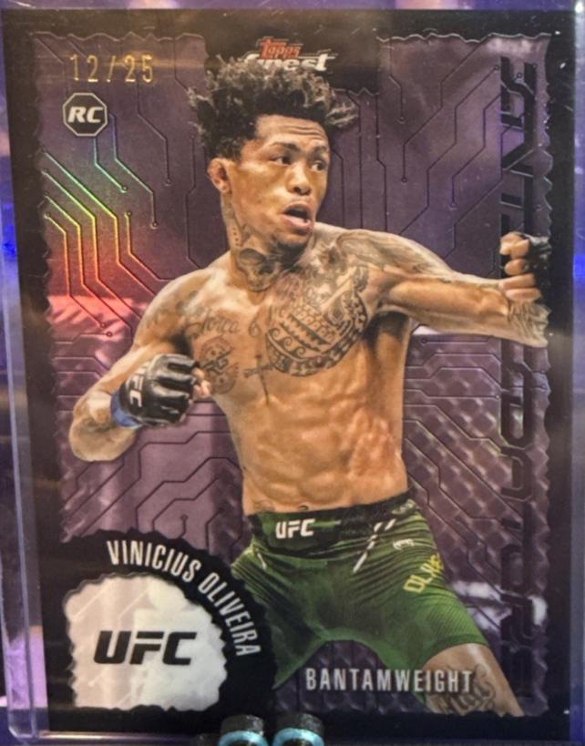 Vinicius Oliveira 2025 Topps Finest UFC Intimidators #IT-9 Black Refractor