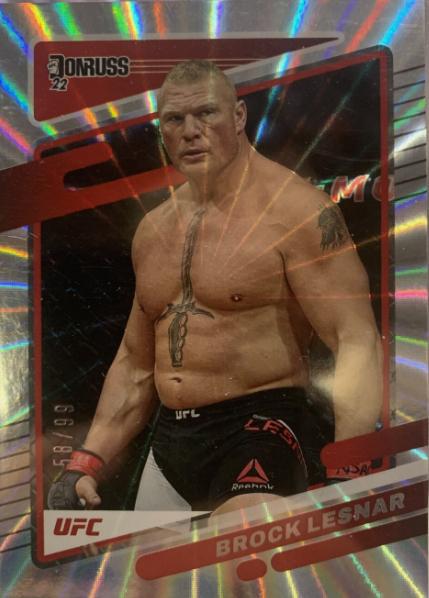Brock Lesnar 2022 Panini Donruss UFC Base #160 Laser
