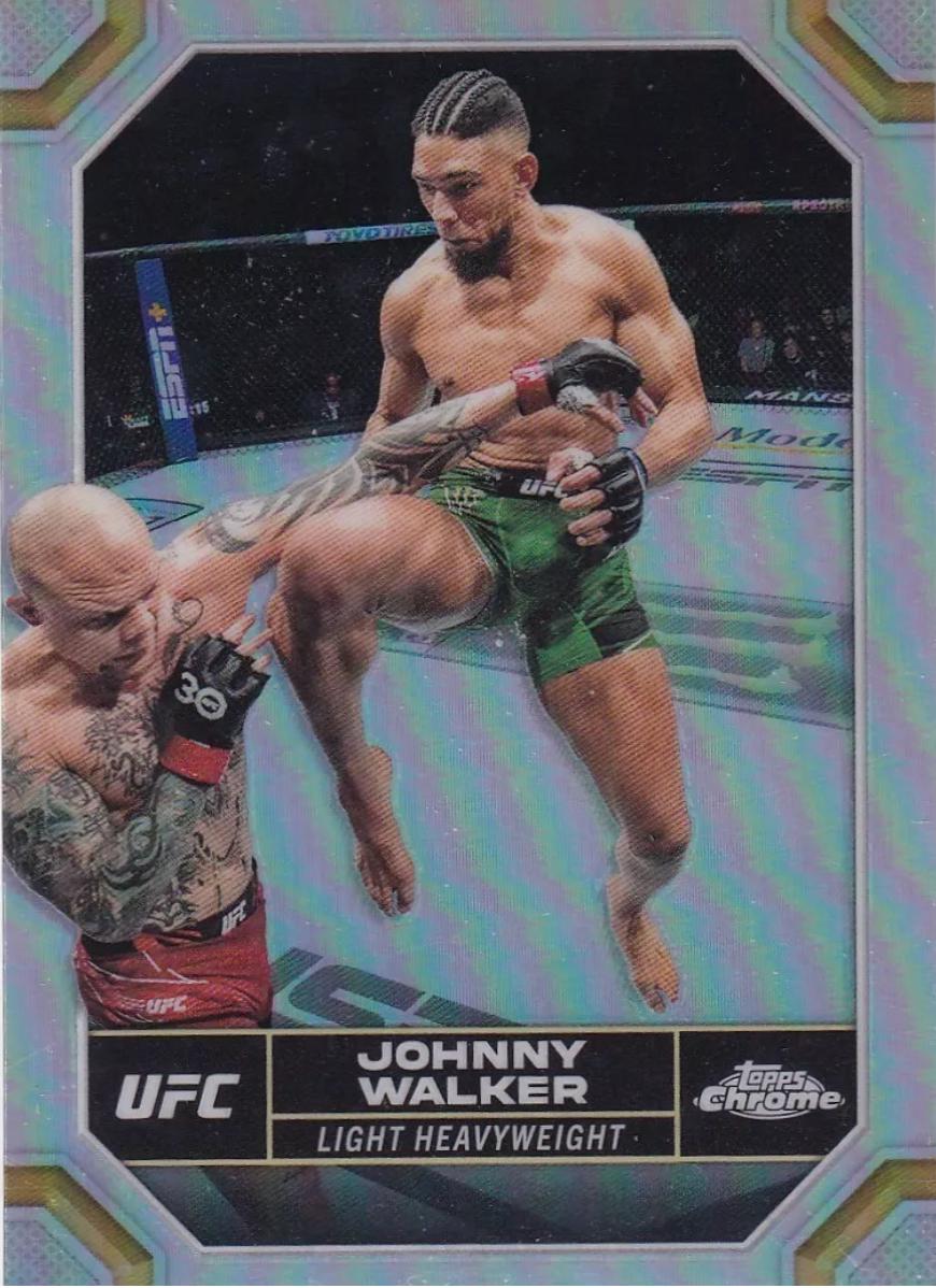 Johnny Walker 2024 Topps Chrome UFC Base #96 Refractor