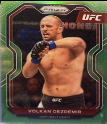 Volkan Oezdemir 2021 Panini Prizm UFC Base #63 Neon Green