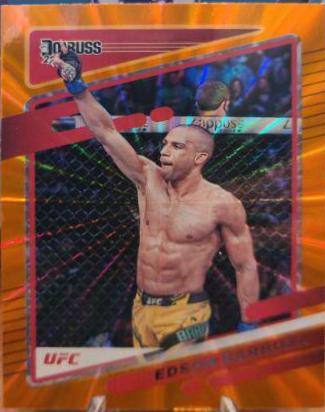 Edson Barboza 2022 Panini Donruss UFC Base #150 Orange