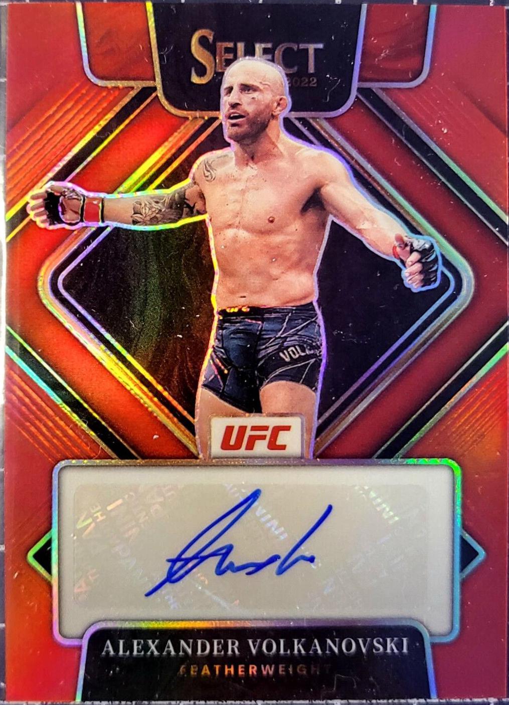 Alexander Volkanovski 2022 Panini Select UFC Signatures #41 Red