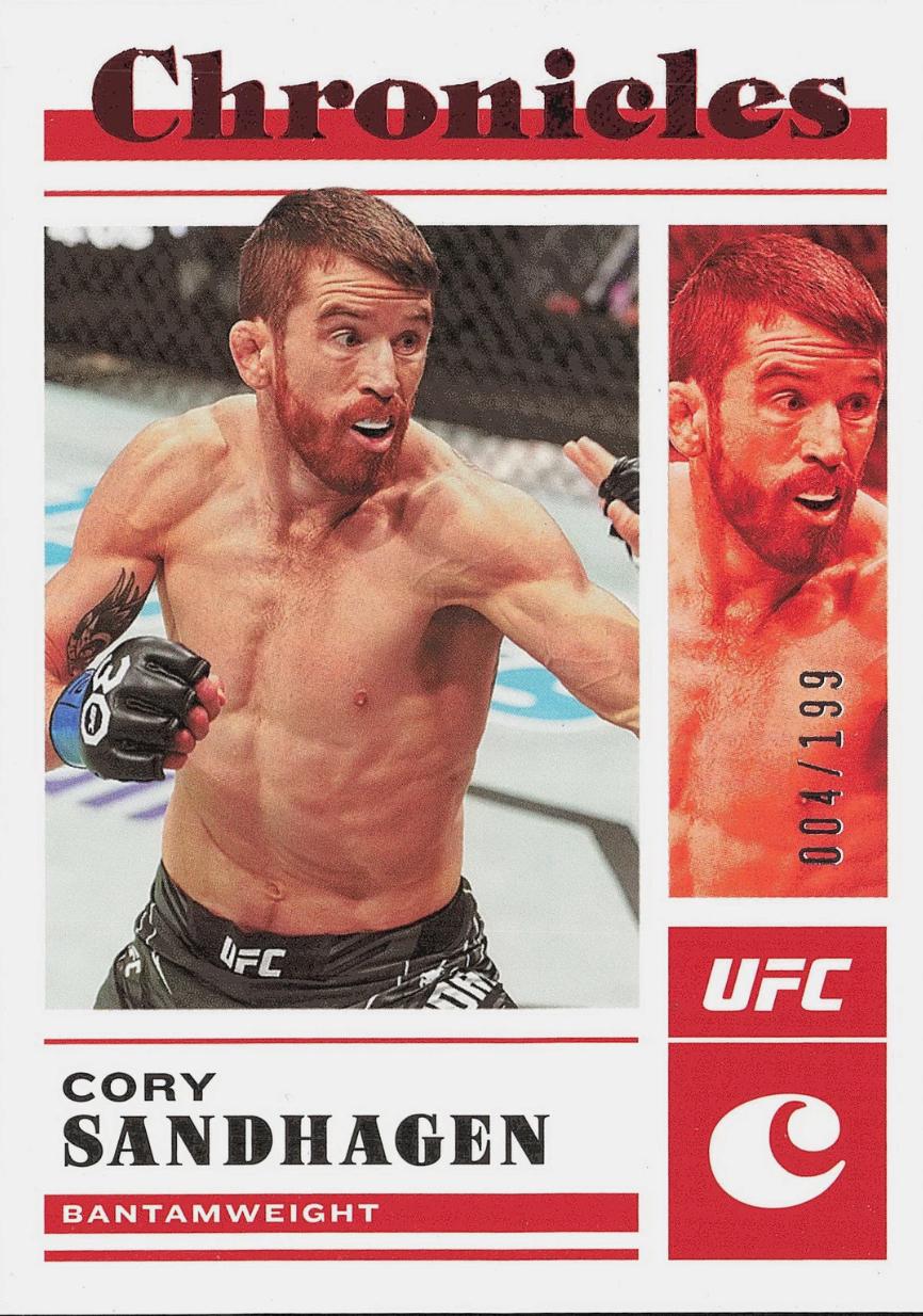 Cory Sandhagen 2023 Panini Chronicles UFC Base Chronicles #30 Red