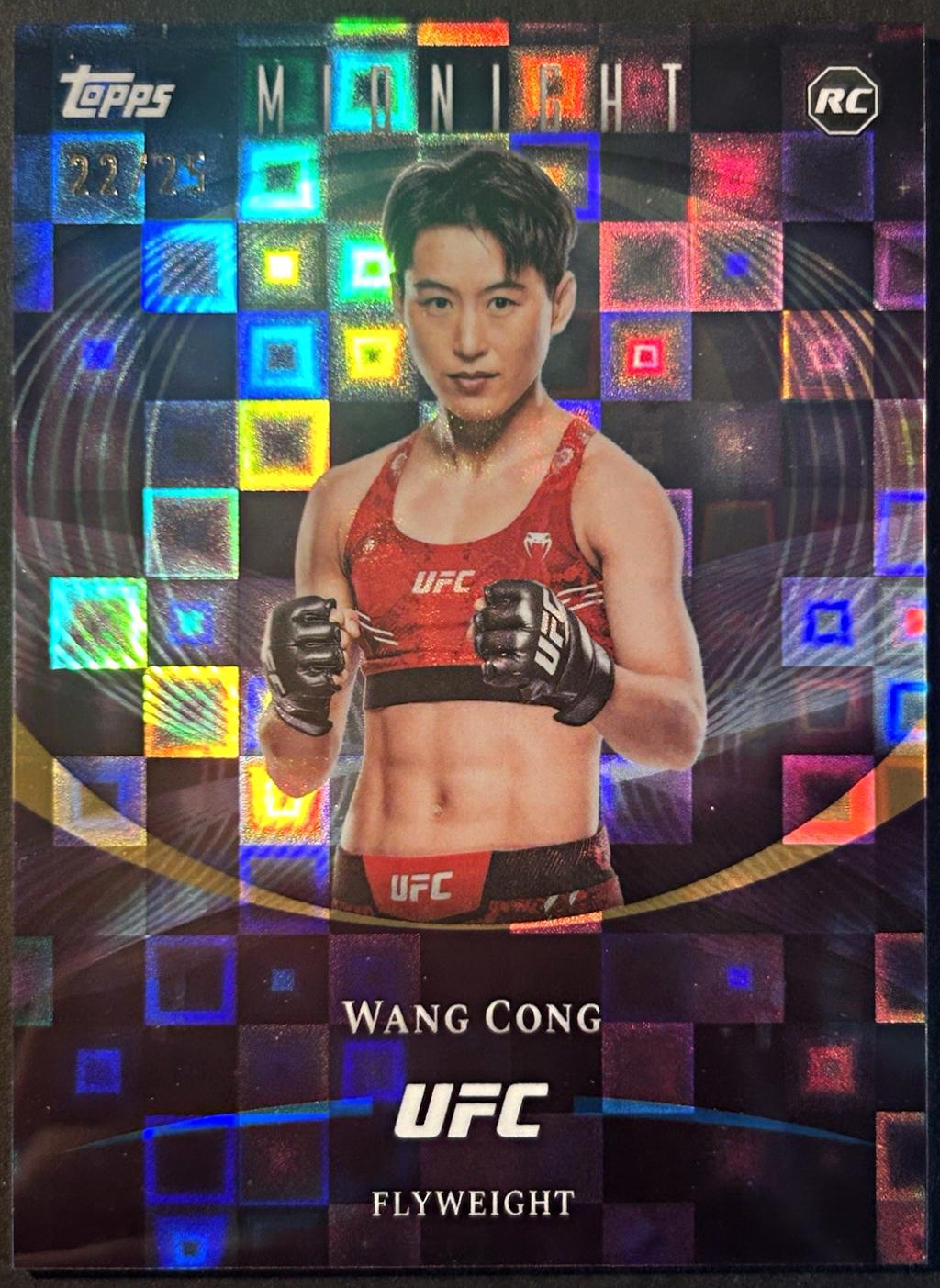 Wang Cong 2026 Topps Midnight UFC Base #78 Moon Beam