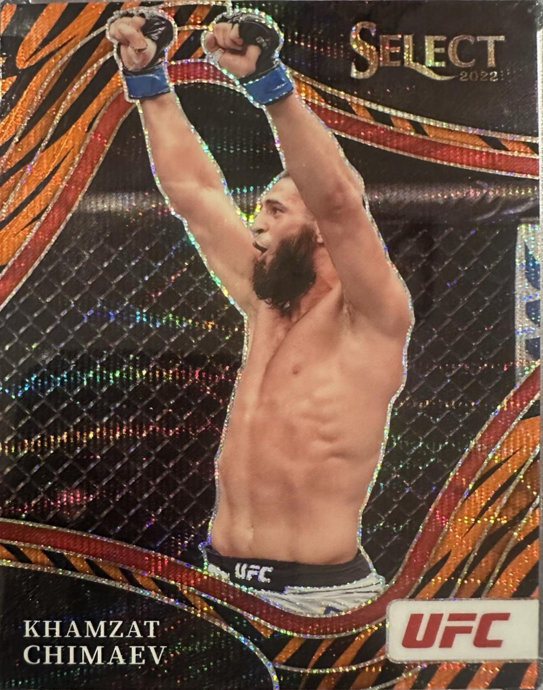 Khamzat Chimaev 2022 Panini Select UFC Octagonside #277 Tiger