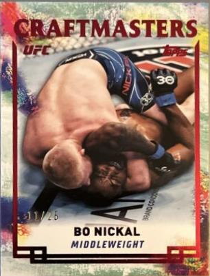 Bo Nickal 2024 Topps Knockout UFC Craftmasters #CRM-1 Red