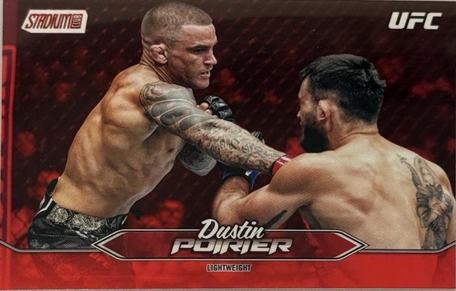 Dustin Poirier 2025 Topps Stadium Club UFC Base #138 Red