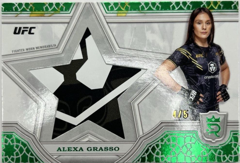 Alexa Grasso 2024 Topps Royalty UFC Star Relics #SRR-41 Green
