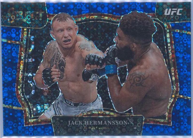Jack Hermansson 2023 Panini Select UFC Octagonside #290 Blue Disco