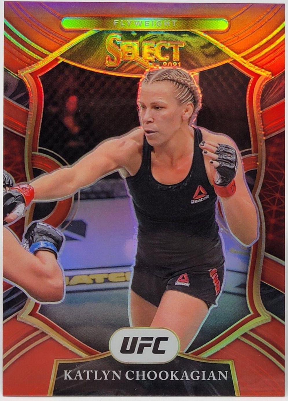 Katlyn Cerminara 2021 Panini Select UFC Concourse #17 Red