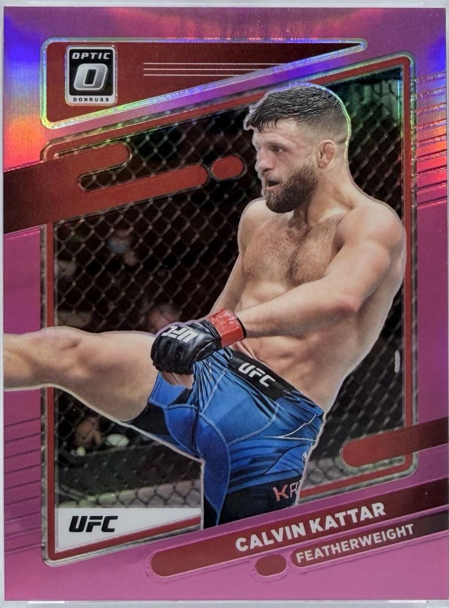 Calvin Kattar 2022 Panini Donruss Optic UFC Base #68 Pink