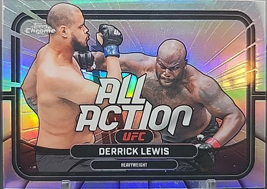 Derrick Lewis 2026 Topps Chrome UFC All-Action #AA-44 Refractor
