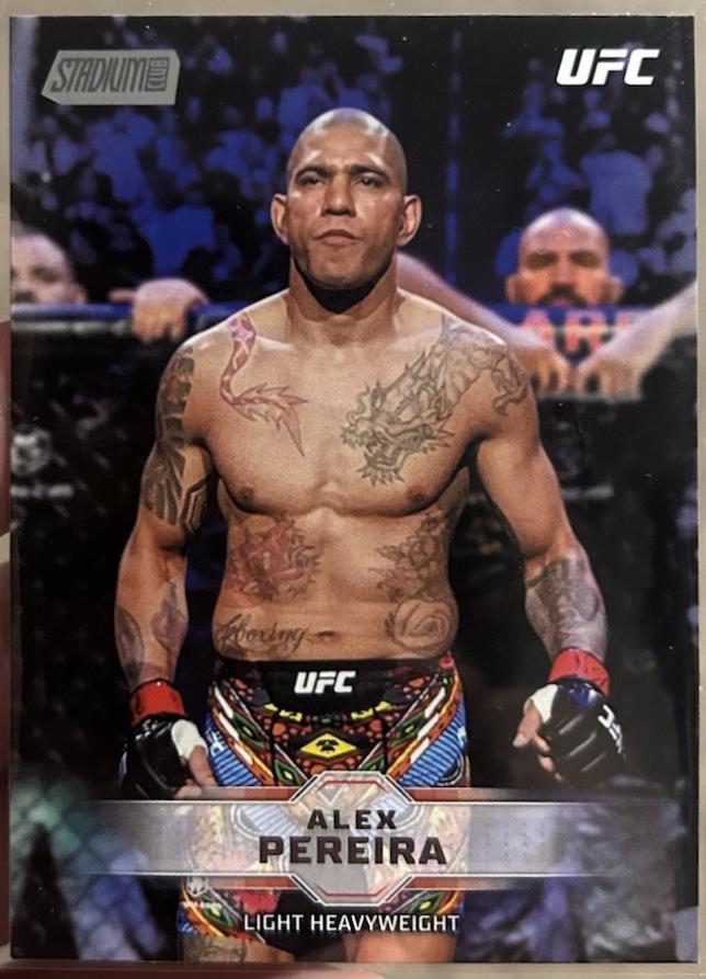 Alex Pereira 2026 Topps Stadium Club UFC Base #8 Light Blue