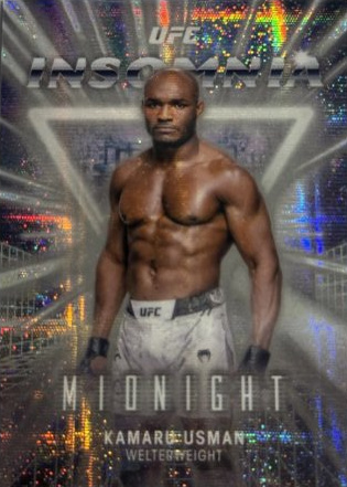 Kamaru Usman 2025 Topps Midnight UFC Insomnia #IN-15 Midnight