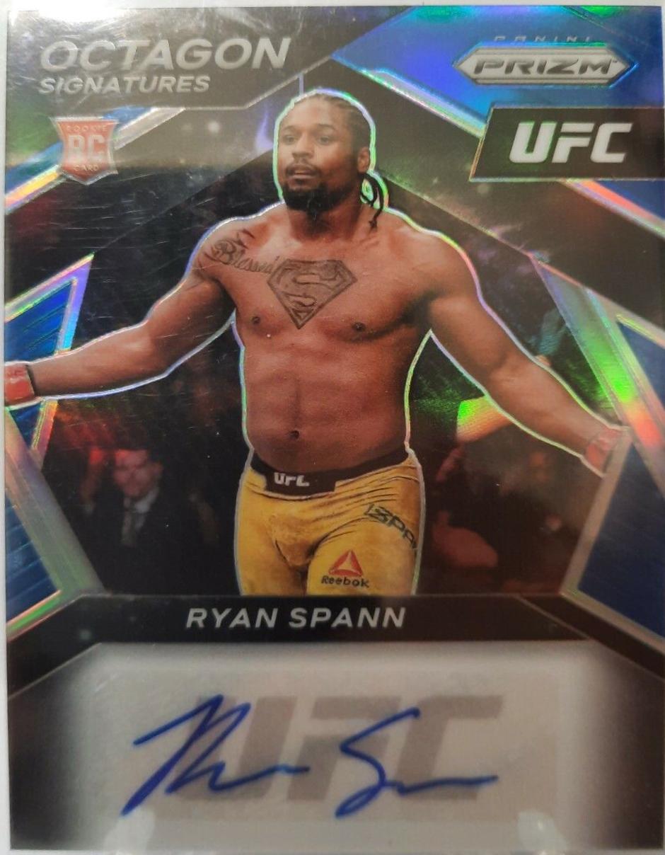 Ryan Spann 2021 Panini Prizm UFC Octagon Signatures #OS-RSP Blue