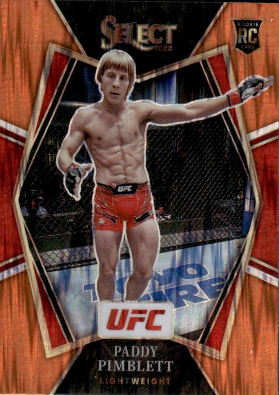 Paddy Pimblett 2022 Panini Select UFC Premier Level #167 Orange Flash
