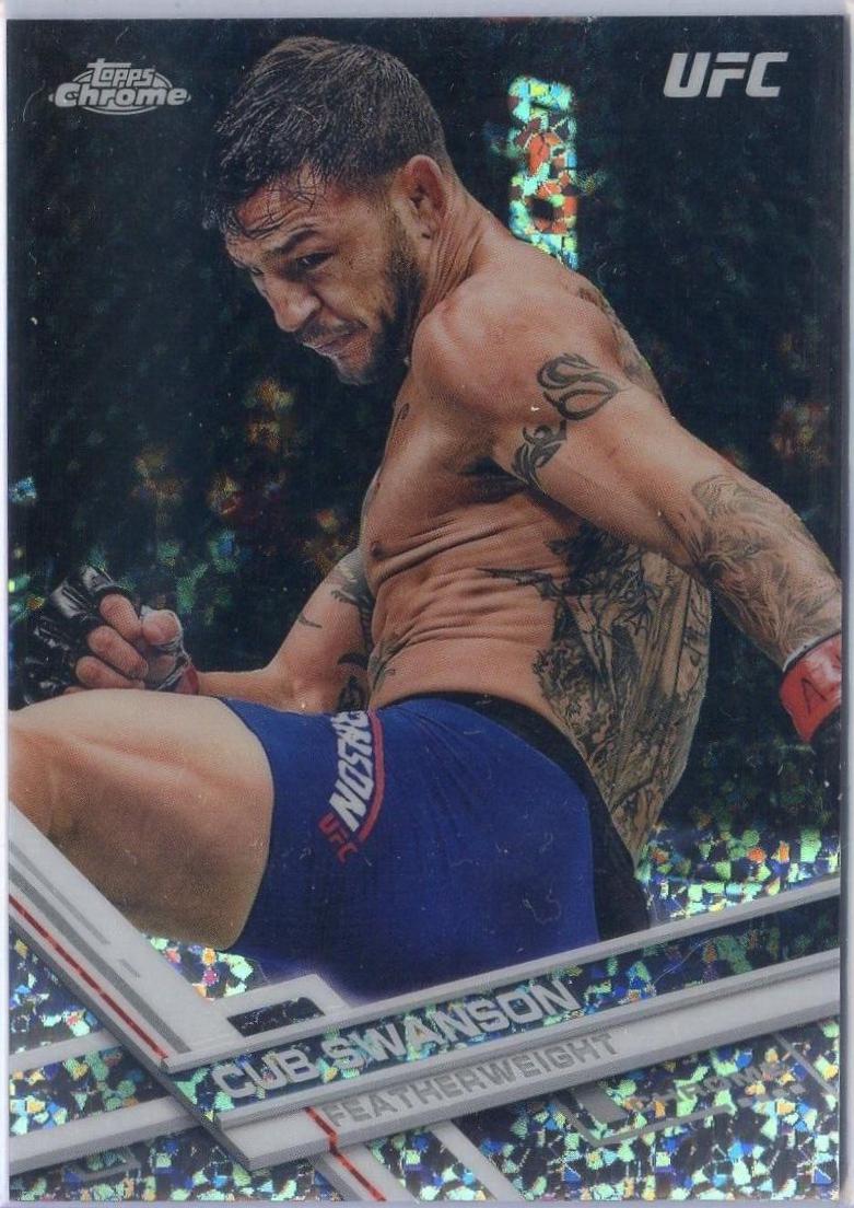 Cub Swanson 2017 Topps Chrome UFC Base #46 Refractor