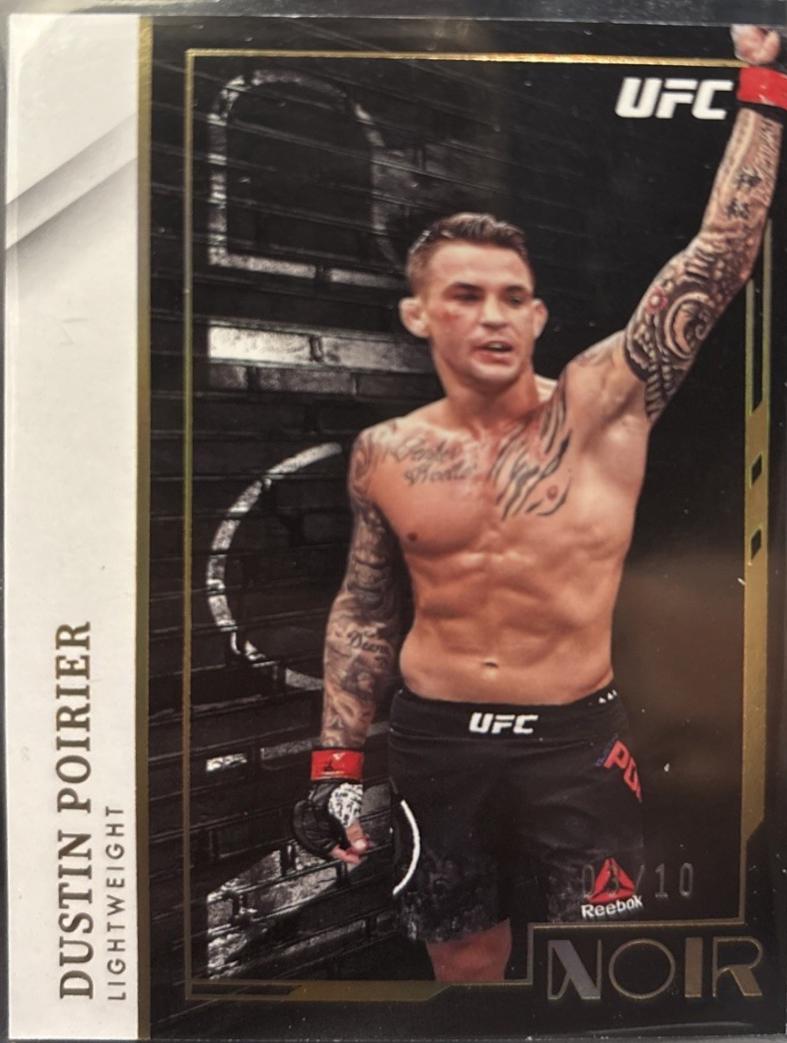 Dustin Poirier 2022 Panini Chronicles UFC Base Noir #430 Gold