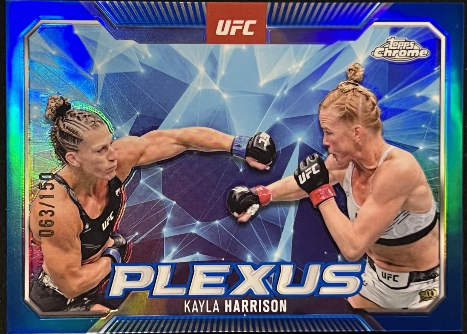 Kayla Harrison 2025 Topps Chrome UFC Plexus #PLX-2 Blue Refractor