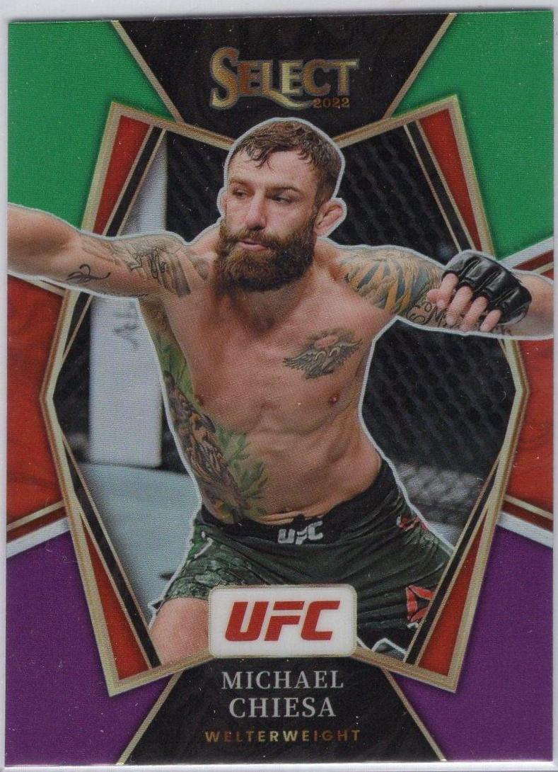 Michael Chiesa 2022 Panini Select UFC Premier Level #192 Tri Color