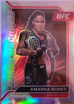 Amanda Nunes 2022 Panini Prizm UFC Bonus Machines #10 Silver