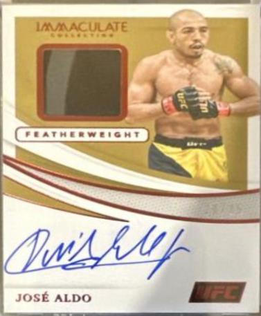 José Aldo 2021 Panini Immaculate UFC Memorabilia Autographs #35 Red