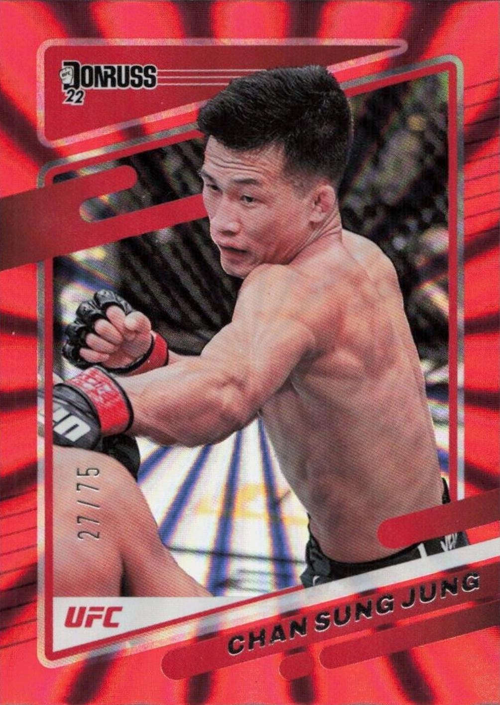 Chan Sung Jung 2022 Panini Donruss UFC Base #75 Red