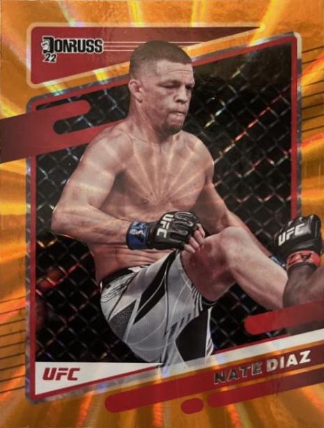 Nate Diaz 2022 Panini Donruss UFC Base #46 Orange