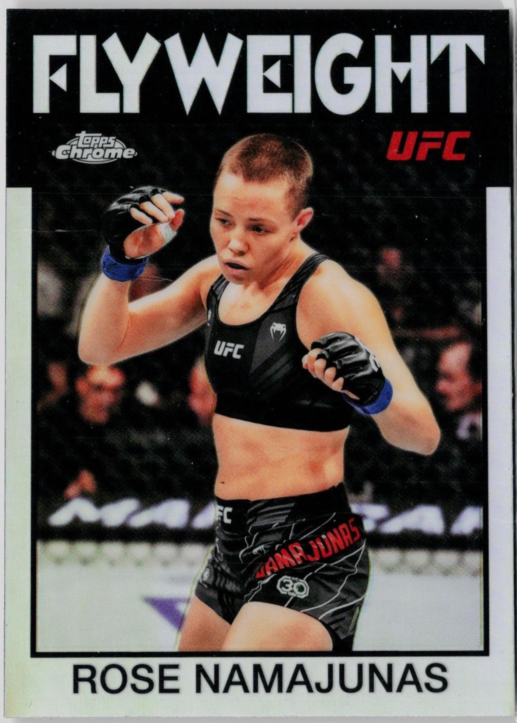 Rose Namajunas 2026 Topps Chrome UFC 1986 Topps #86-12 Refractor