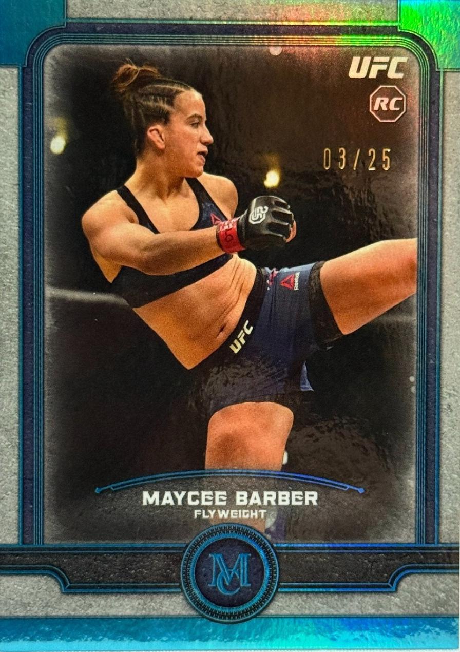 Maycee Barber 2019 Topps UFC Museum Collection Base #43 Sapphire