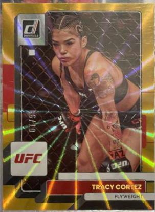 Tracy Cortez 2023 Panini Donruss UFC Base #41 Gold Laser