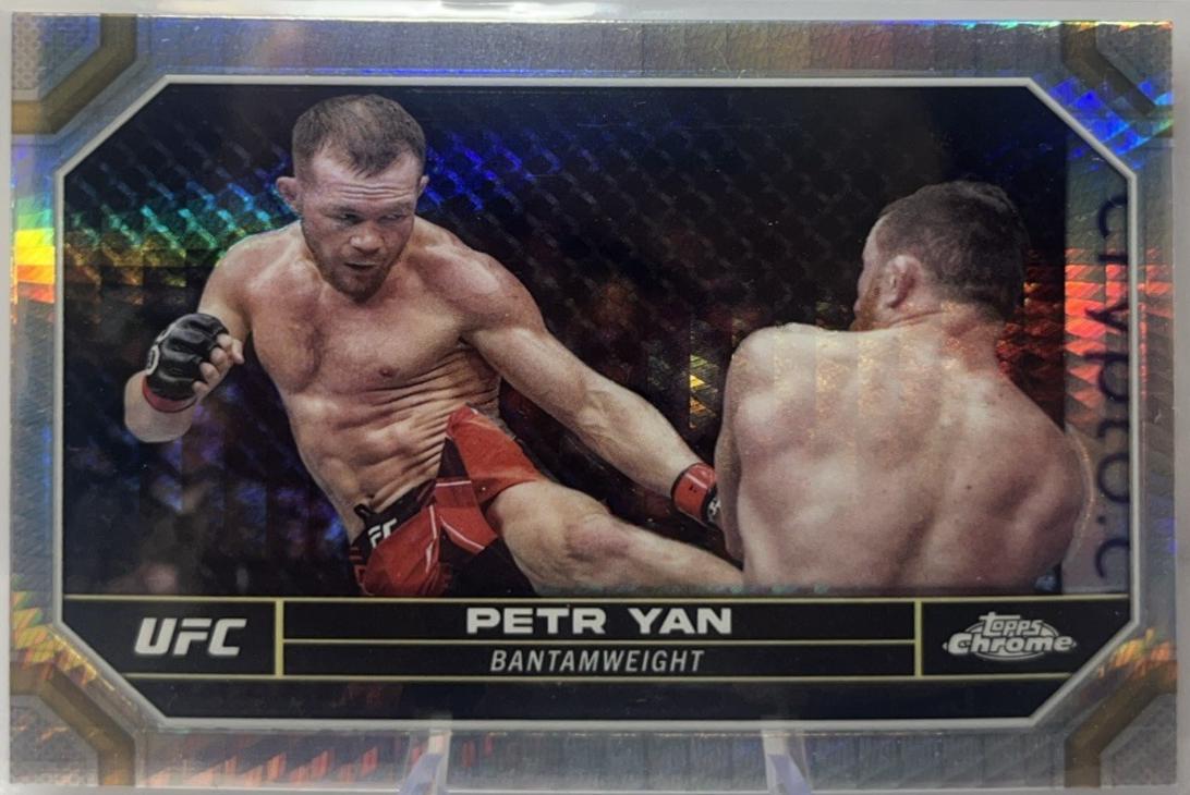 Petr Yan 2024 Topps Chrome UFC Base #156 Prism Refractor