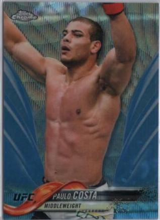 Paulo Costa 2018 Topps Chrome UFC Base #49 Blue Wave